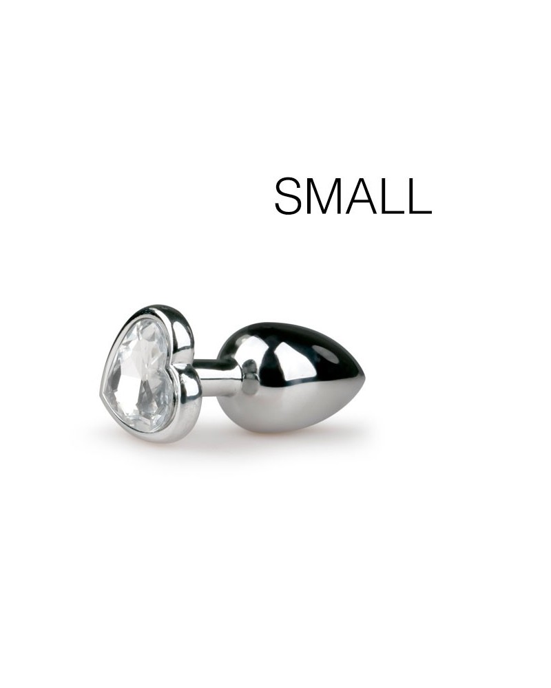 Plug bijou Argent en coeur - SMALL 6.3 x 2.6 cm Plug bijou Argent en coeur - SMALL 6.3 x 2.6 cm