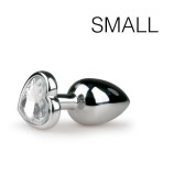 Plug bijou Argent en coeur - SMALL 6.3 x 2.6 cm Plug bijou Argent en coeur - SMALL 6.3 x 2.6 cm