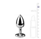 Plug bijou Argent en coeur - SMALL 6.3 x 2.6 cm Plug bijou Argent en coeur - SMALL 6.3 x 2.6 cm
