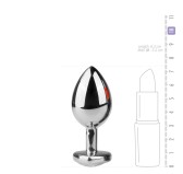Plug bijou Argent en coeur - MEDIUM 7.1 x 3.2 cm Plug bijou Argent en coeur - MEDIUM 7.1 x 3.2 cm