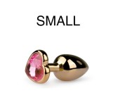 Plug bijou Or en coeur - Small 6.3 x 2.6 cm Plug bijou Or en coeur - Small 6.3 x 2.6 cm