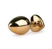 Plug bijou Or en coeur - Medium 7.5 x 3.4 cm Plug bijou Or en coeur - Medium 7.5 x 3.4 cm