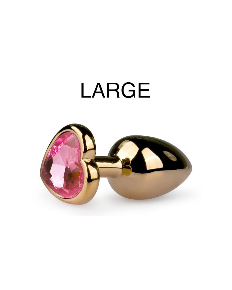 Plug bijou Or en coeur - LARGE 8.2 x 3.8 cm Plug bijou Or en coeur - LARGE 8.2 x 3.8 cm