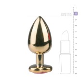 Plug bijou Or en coeur - LARGE 8.2 x 3.8 cm Plug bijou Or en coeur - LARGE 8.2 x 3.8 cm