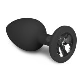 Plug Bijou Diamond noir 6 x 2.7cm Plug Bijou Diamond noir 6 x 2.7cm
