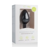Plug bijou Diamond noir 7 x 3.3cm Plug bijou Diamond noir 7 x 3.3cm