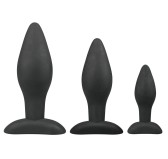 Kit de 3 plugs silicone Rocket Noirs