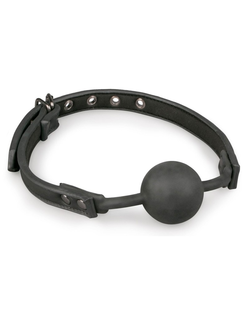 Baillon flexible avec boule silicone Noir Baillon flexible avec boule silicone Noir
