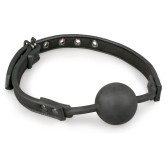 Baillon flexible avec boule silicone Noir Baillon flexible avec boule silicone Noir