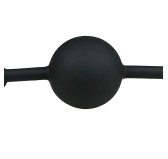 Baillon flexible avec boule silicone Noir Baillon flexible avec boule silicone Noir