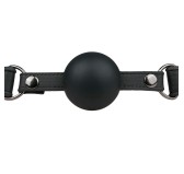 Baillon Boule en silicone Noir