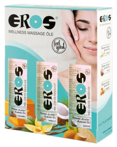 Lot de 3 Huiles de massage Eros 50ml