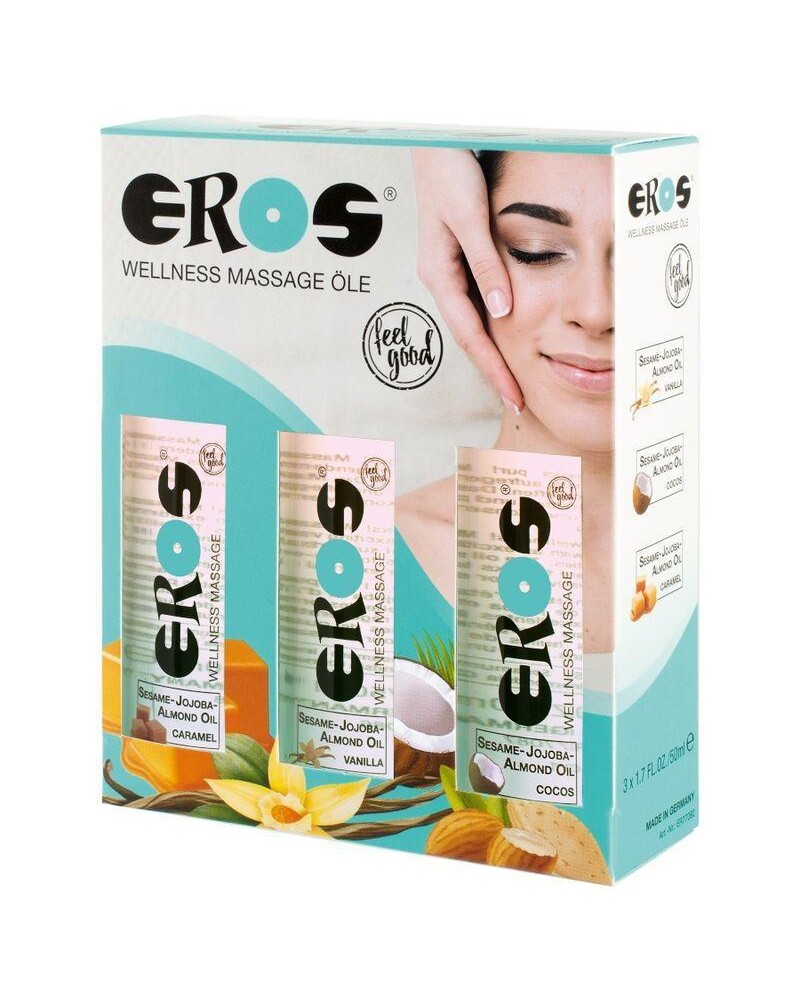 Lot de 3 Huiles de massage Eros 50ml