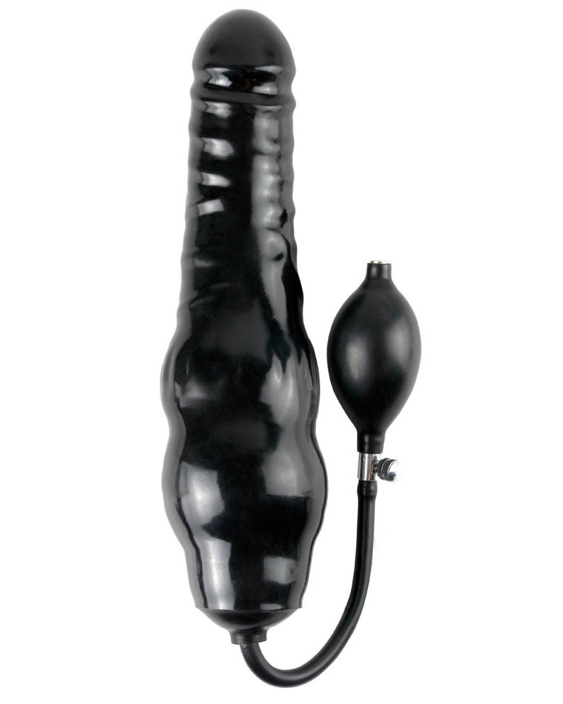 Gode gonflable 20 x 6.5 cm Noir Gode gonflable 20 x 6.5 cm Noir