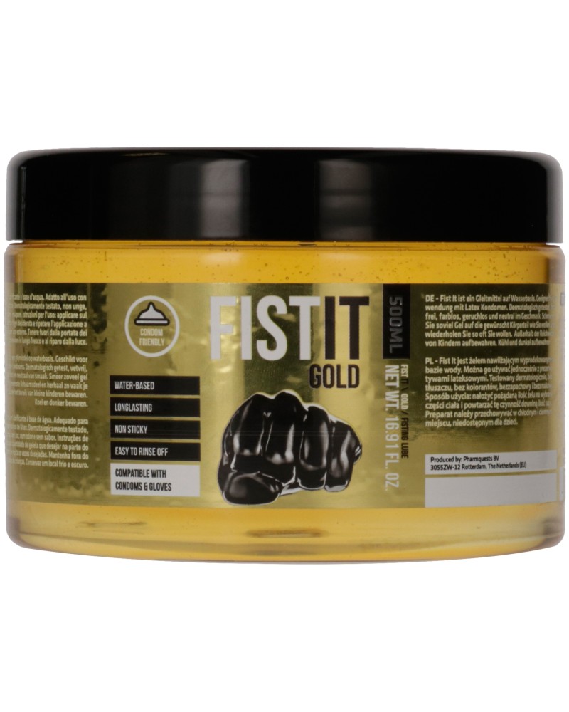 Gel à Fist Gold base Eau 500mL Gel à Fist Gold base Eau 500mL