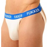 Jockstrap Fukker Blanc et bleu