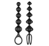 Kit de 2 chapelets Satisfyer beads - Noirs