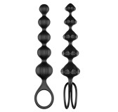 Kit de 2 chapelets Satisfyer beads - Noirs