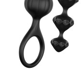 Kit de 2 chapelets Satisfyer beads - Noirs