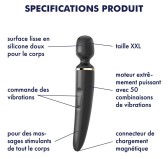 Masseur Wand-er Women Noir - Tête 78mm