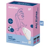 Stimulateur de clitoris connecté Love Triangle Satisfyer Blanc