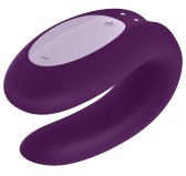 Stimulateur connecté Double Joy Satisfyer Mauve Stimulateur connecté Double Joy Satisfyer Mauve