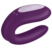 Stimulateur connecté Double Joy Satisfyer Mauve Stimulateur connecté Double Joy Satisfyer Mauve