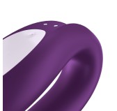 Stimulateur connecté Double Joy Satisfyer Mauve