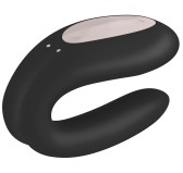Stimulateur connecté Double Joy Satisfyer Noir Stimulateur connecté Double Joy Satisfyer Noir