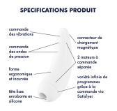 Stimulateur de clitoris Curvy 2+ Blanc Stimulateur de clitoris Curvy 2+ Blanc