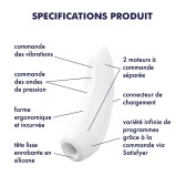 Stimulateur de clitoris Curvy 1+ Blanc Stimulateur de clitoris Curvy 1+ Blanc