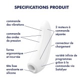 Stimulateur de clitoris Curvy 1+ Blanc