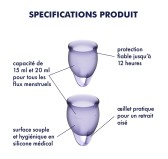 Coupes menstruelles FEEL CONFIDENT x2 Lilas Coupes menstruelles FEEL CONFIDENT x2 Lilas