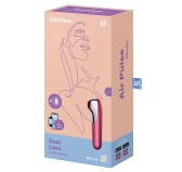 Stimulateur de clitoris + Vibromasseur Dual Love Rouge