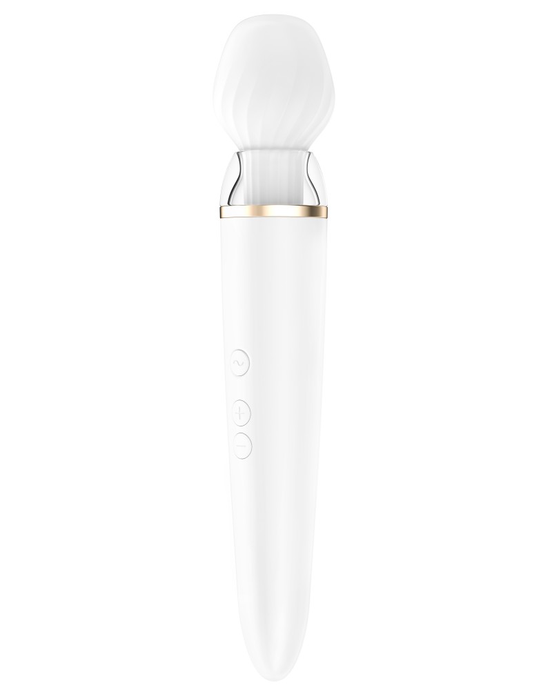 Double Wand-er Satisfyer 33cm Blanc