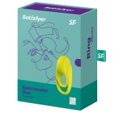 Cockring vibrant Satisfyer Spectacular Duo Jaune