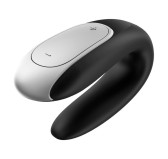 Double stimulateur connecté Double Fun Satisfyer Noir Double stimulateur connecté Double Fun Satisfyer Noir