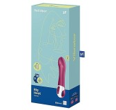 Vibromasseur connecté Big Heat Satisfyer 15 x 4cm Mauve Vibromasseur connecté Big Heat Satisfyer 15 x 4cm Mauve
