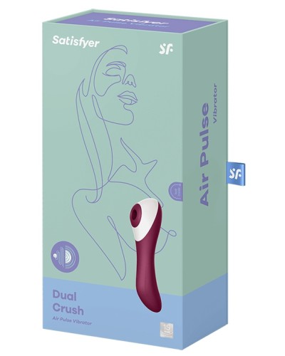 Stimulateur de clitoris DUAL CRUSH Satisfyer 16cm