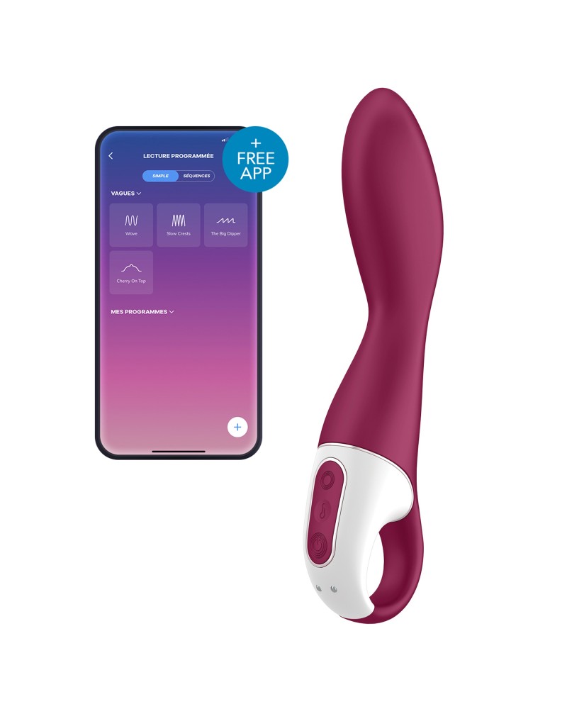 Vibro connecté Heated Thrill Satisfyer 20 x 3.5cm Vibro connecté Heated Thrill Satisfyer 20 x 3.5cm