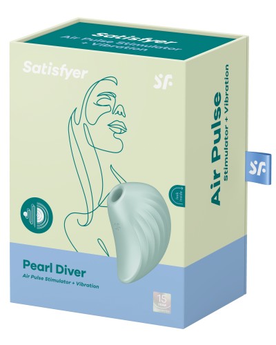 Stimulateur de clitoris Pearl Diver Satisfyer Menthe