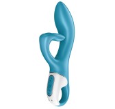 Vibro Rabbit EMBRACE ME Satisfyer 20cm Bleu Vibro Rabbit EMBRACE ME Satisfyer 20cm Bleu