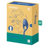 Cockring vibrant Swordsman Satisfyer Bleu Cockring vibrant Swordsman Satisfyer Bleu
