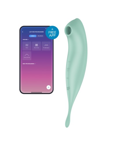 Stimulateur à clitoris connecté Twirling Pro Satisfyer Vert