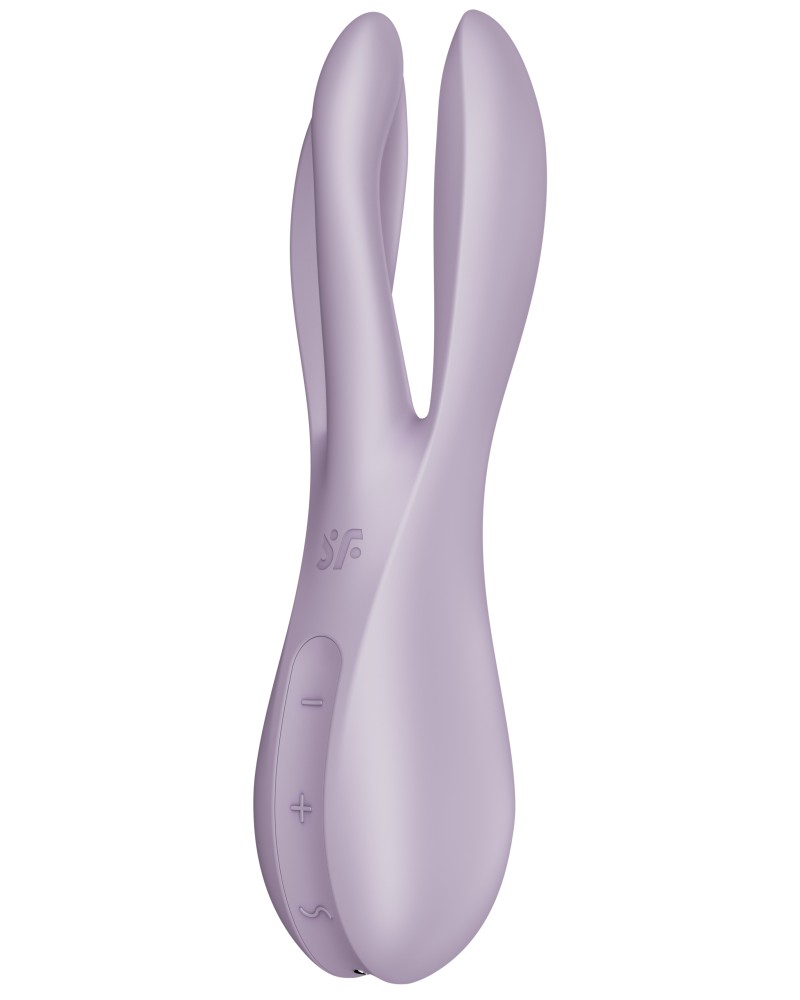 Stimulateur de clitoris vibrant Threesome 2 Satisfyer Violet