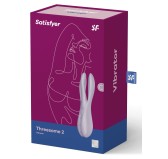 Stimulateur de clitoris vibrant Threesome 2 Satisfyer Violet