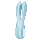Stimulateur de clitoris vibrant Threesome 1 Satisfyer Bleu Stimulateur de clitoris vibrant Threesome 1 Satisfyer Bleu