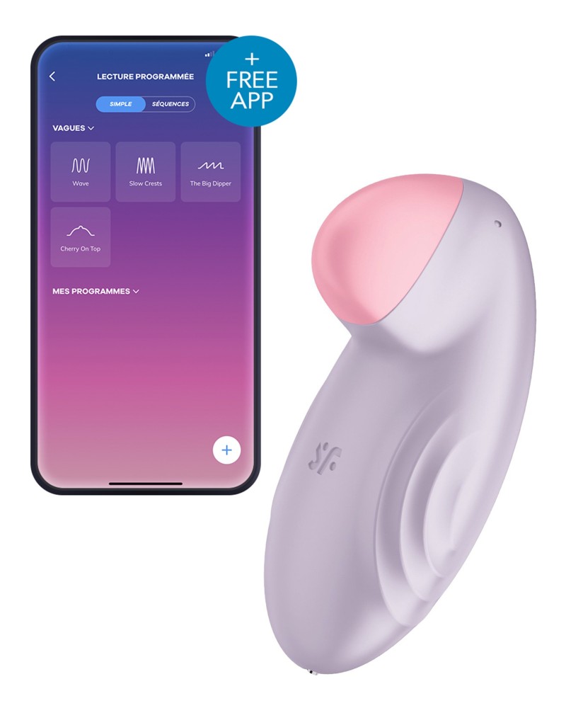 Stimulateur de clitoris connecté Tropical Tip Satisfyer