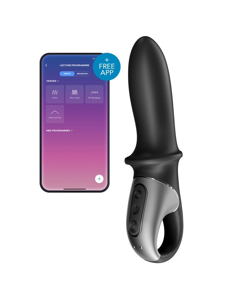 Gode vibrant avec poignée Hot Passion Satisfyer 9 x 3.5cm