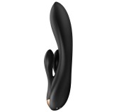 Vibro Rabbit connecté Double Flex Satisfyer 20cm Noir Vibro Rabbit connecté Double Flex Satisfyer 20cm Noir